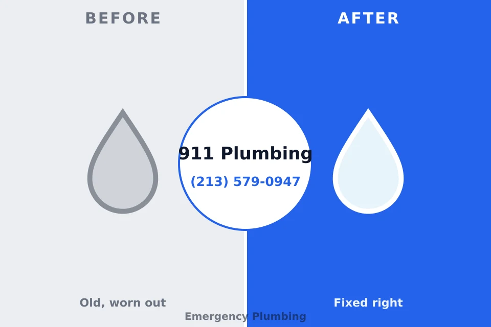 Before and after: plumbing company Harlan, IN